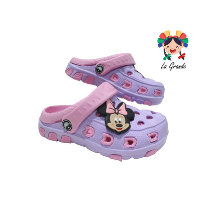 TS 008 TOP SANDAL rosa lila mimi crocs para niña y dama