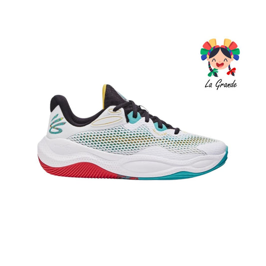 BASKETBALL CURRY SPLASH UNDER ARMOUR Blanco azul rojo tenis deportivo para caballero