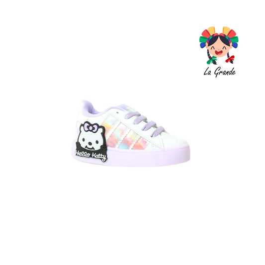 V-040 VANNI CLUB Lila Blanco Sintético Tenis Choclo para Niña