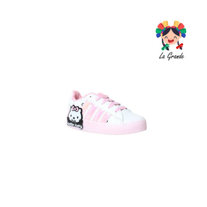 V-040 VANNI CLUB Rosa Blanco Sintético Tenis Choclo para Niña