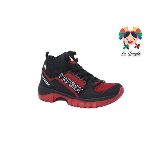 170 TERREX Rojo Negro Textil bota para Montaña para Dama y Joven