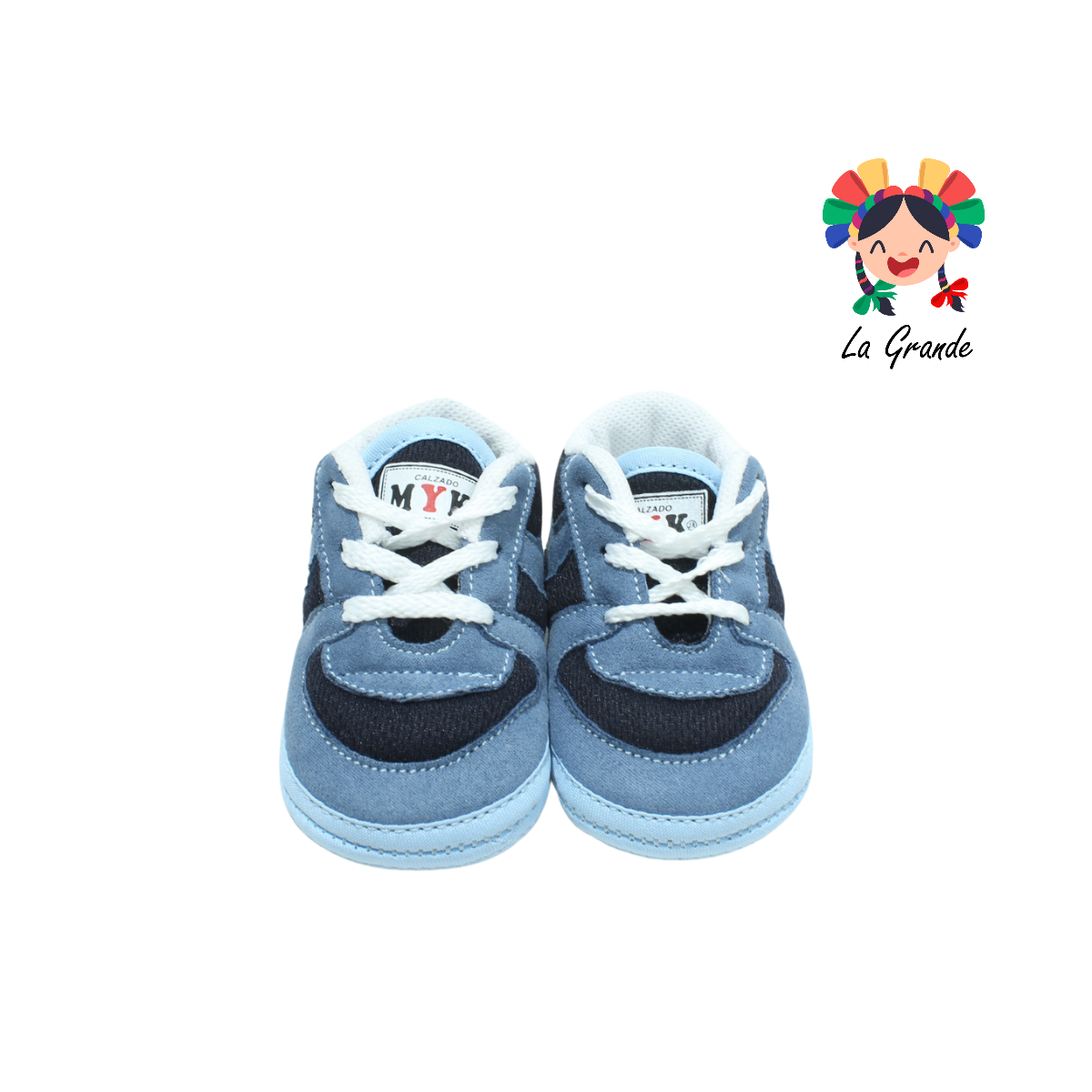 JOSS MELY KOKE Azul Cielo Zapato para bebé de agujetas