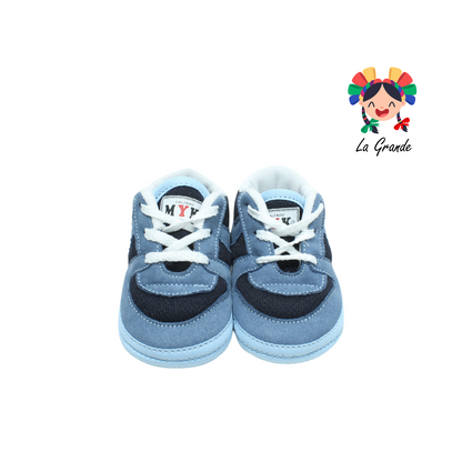 JOSS MELY KOKE Azul Cielo Zapato para bebé de agujetas