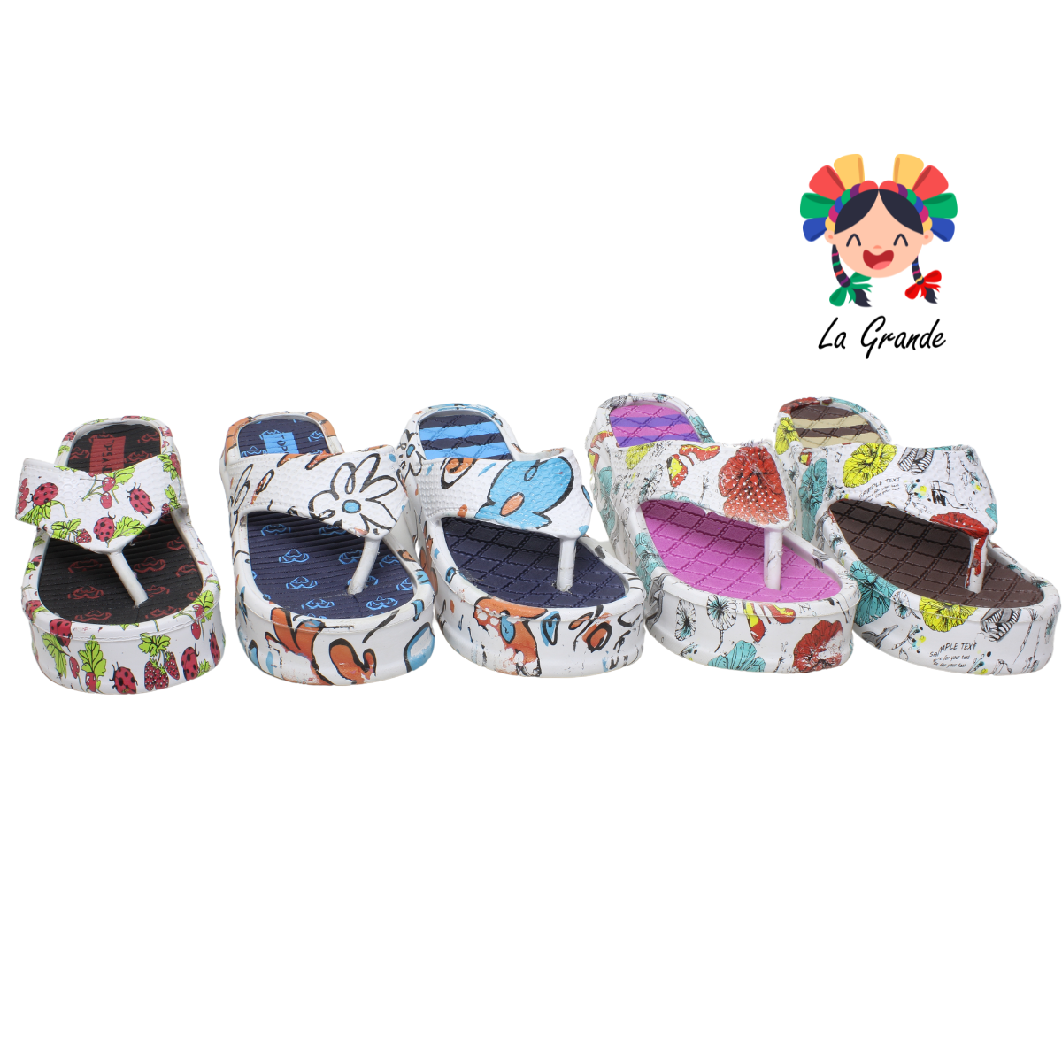 TS 010 TOP SANDAL Multicolor Sintético Sandalia para Dama